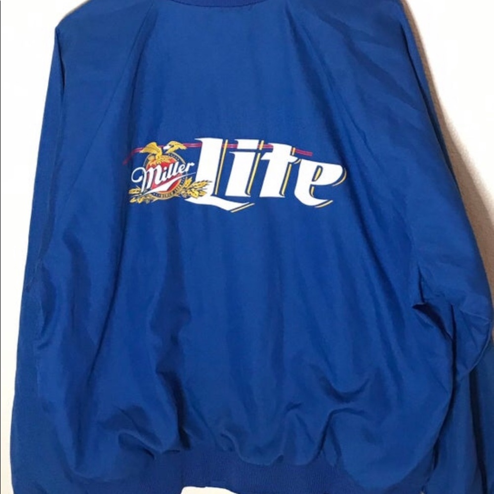Vintage 90s Miller Light Bomber Jacket